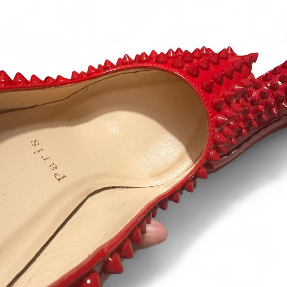 Christian louboutin red patent leather pigalle spiked heels - Picture 7 of 8